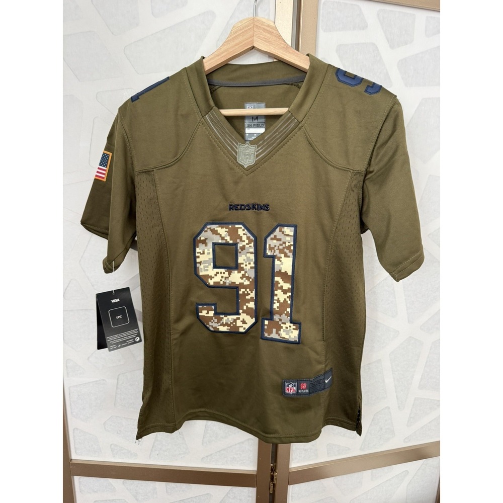 Camo Nike Redskins Washington Commanders Salute to Service Women's Jersey M 2017